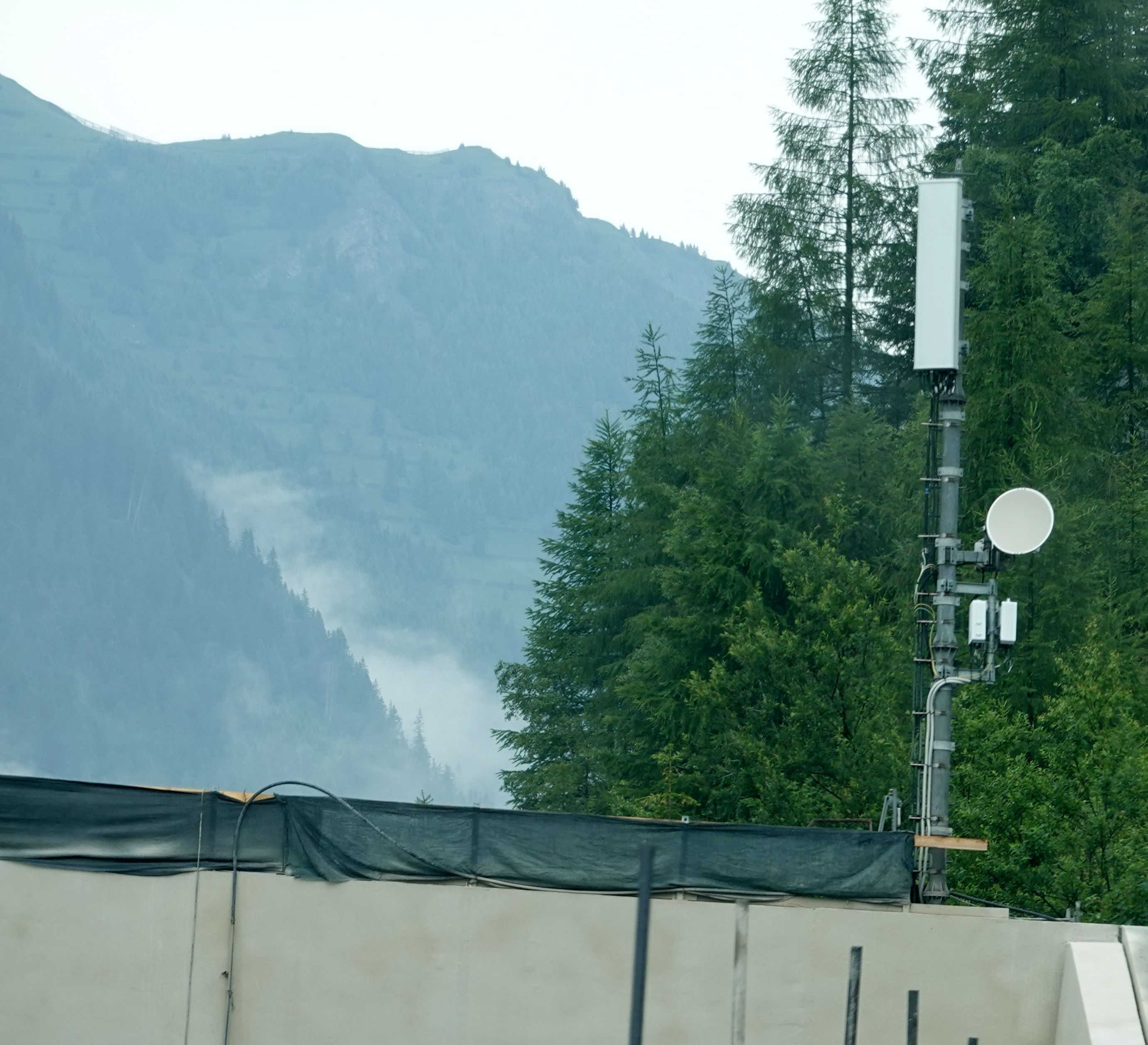 Die Antenne von Wind3. Jene von H3G ist abgebaut. Juni 2020