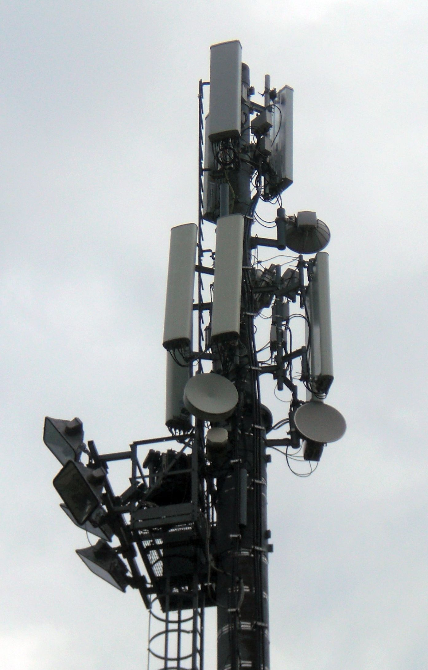 Die Antennen im Februar 2020. Foto Daniel Zanolli