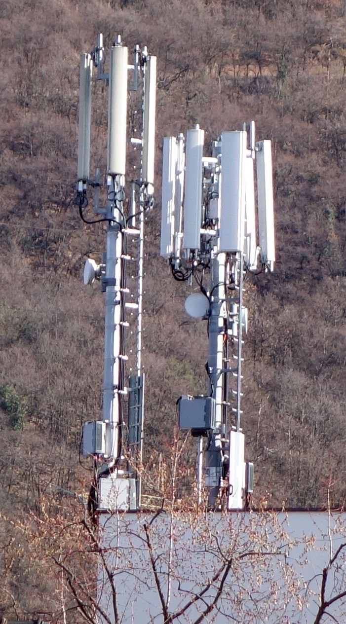 Die Anlage mit den Antennen im Februar 2016
