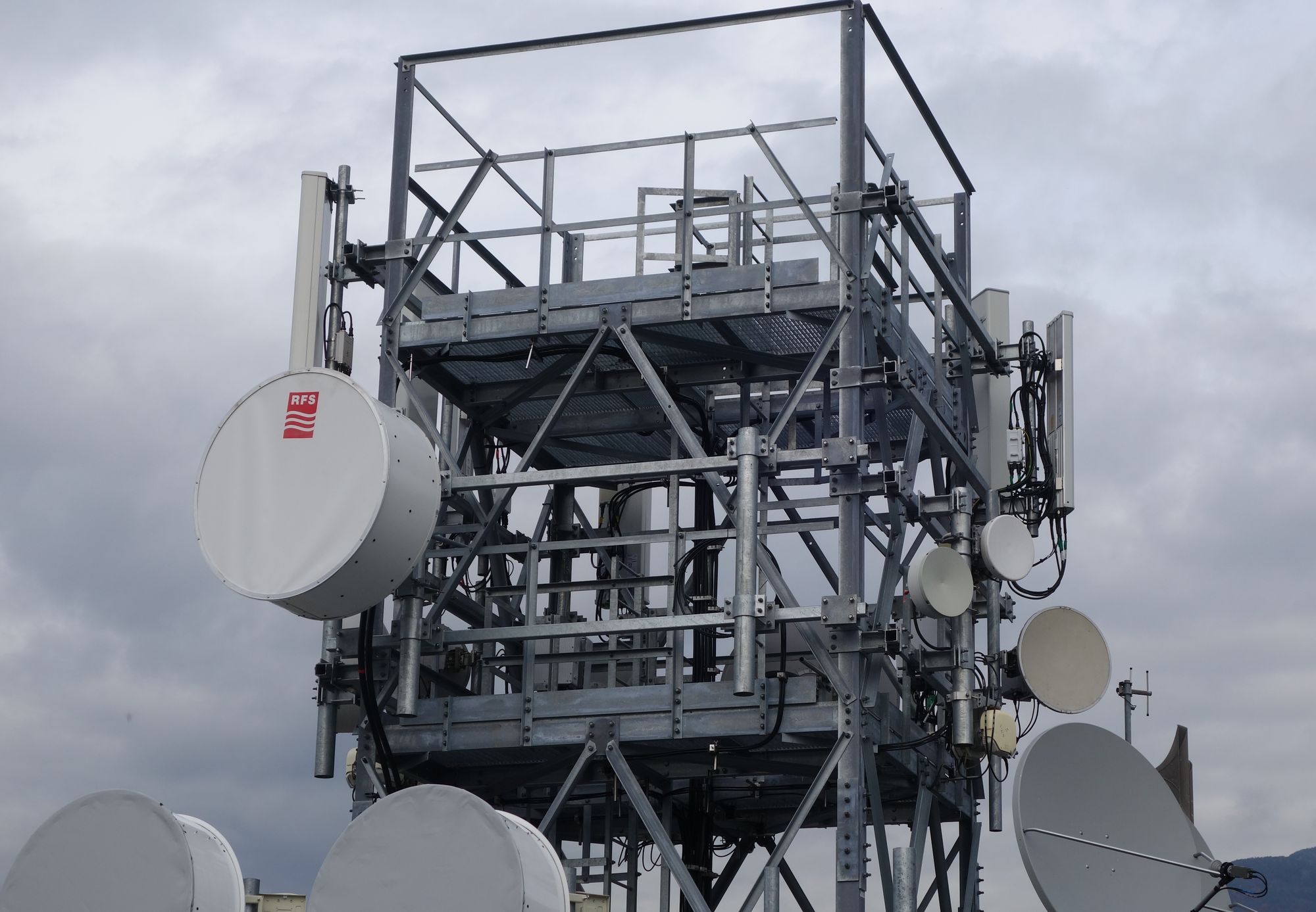 Die Antennen von RAS, Vodafone und Wind3 im November 2019
