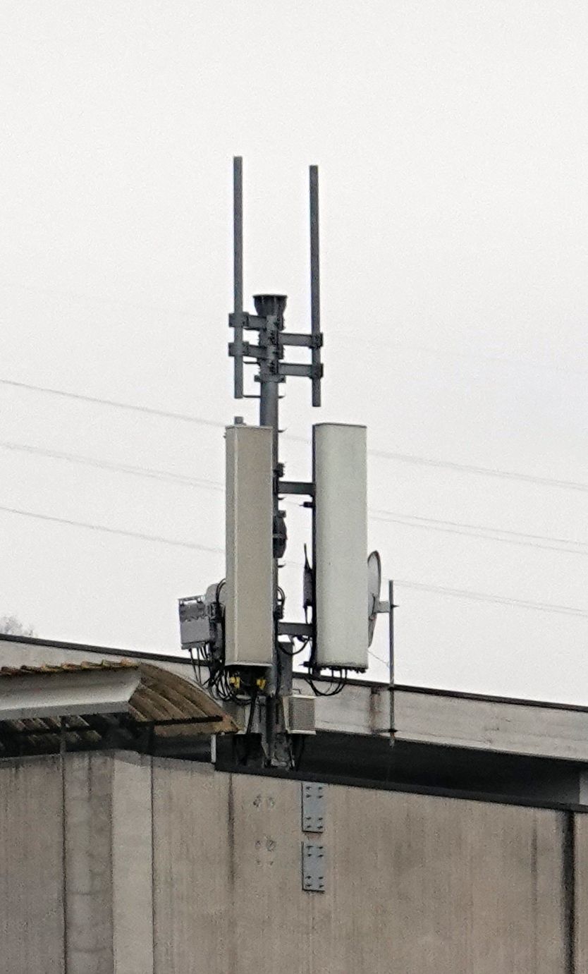 Die Antennen in Richtung Norden im Februar 2026