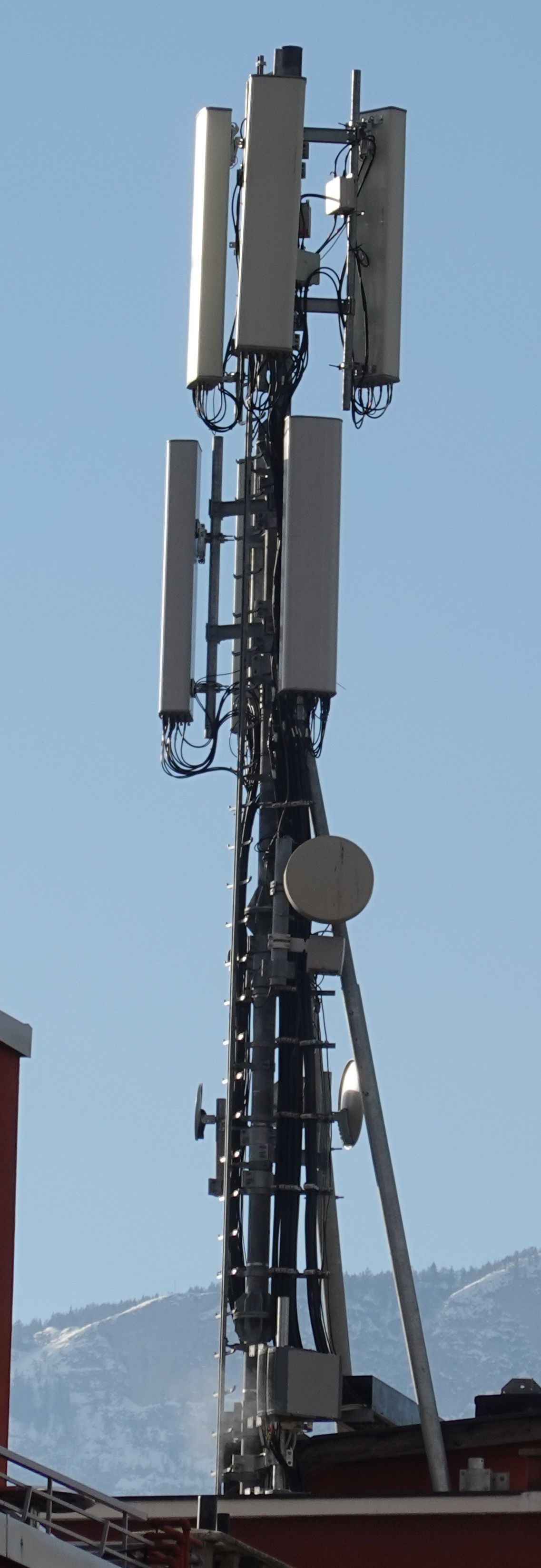 Die Antennen von Wind3 und Iliad im Jänner 2021