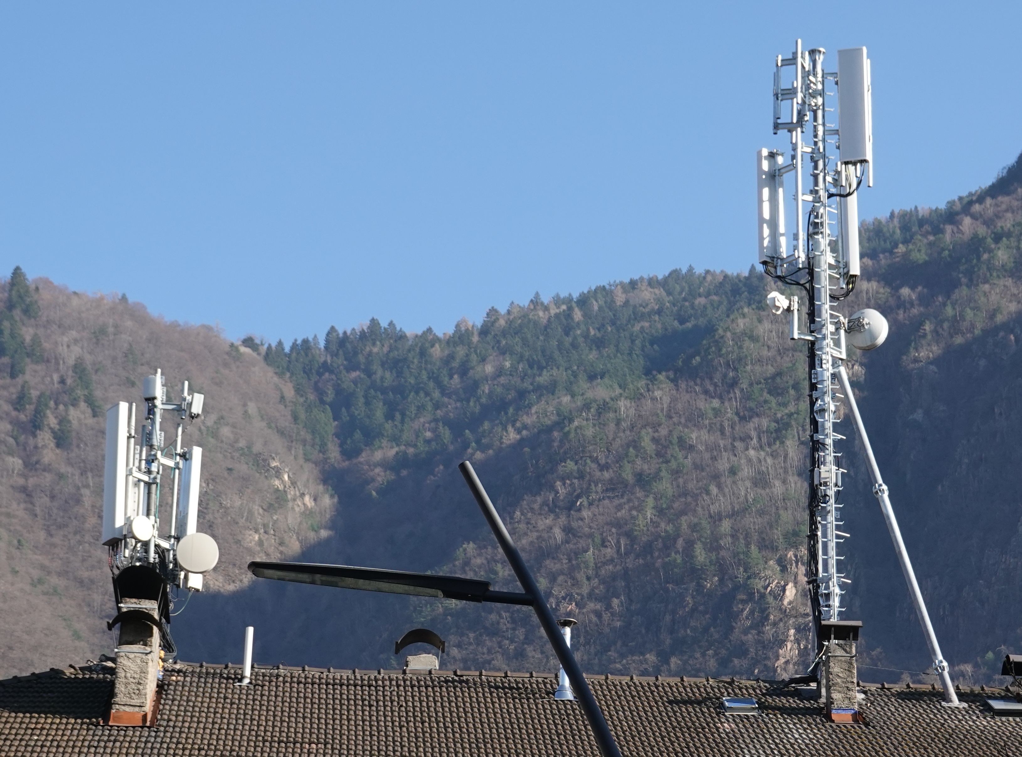 Die umgebaute Anlage von Vodafone und in Zukunft Tim