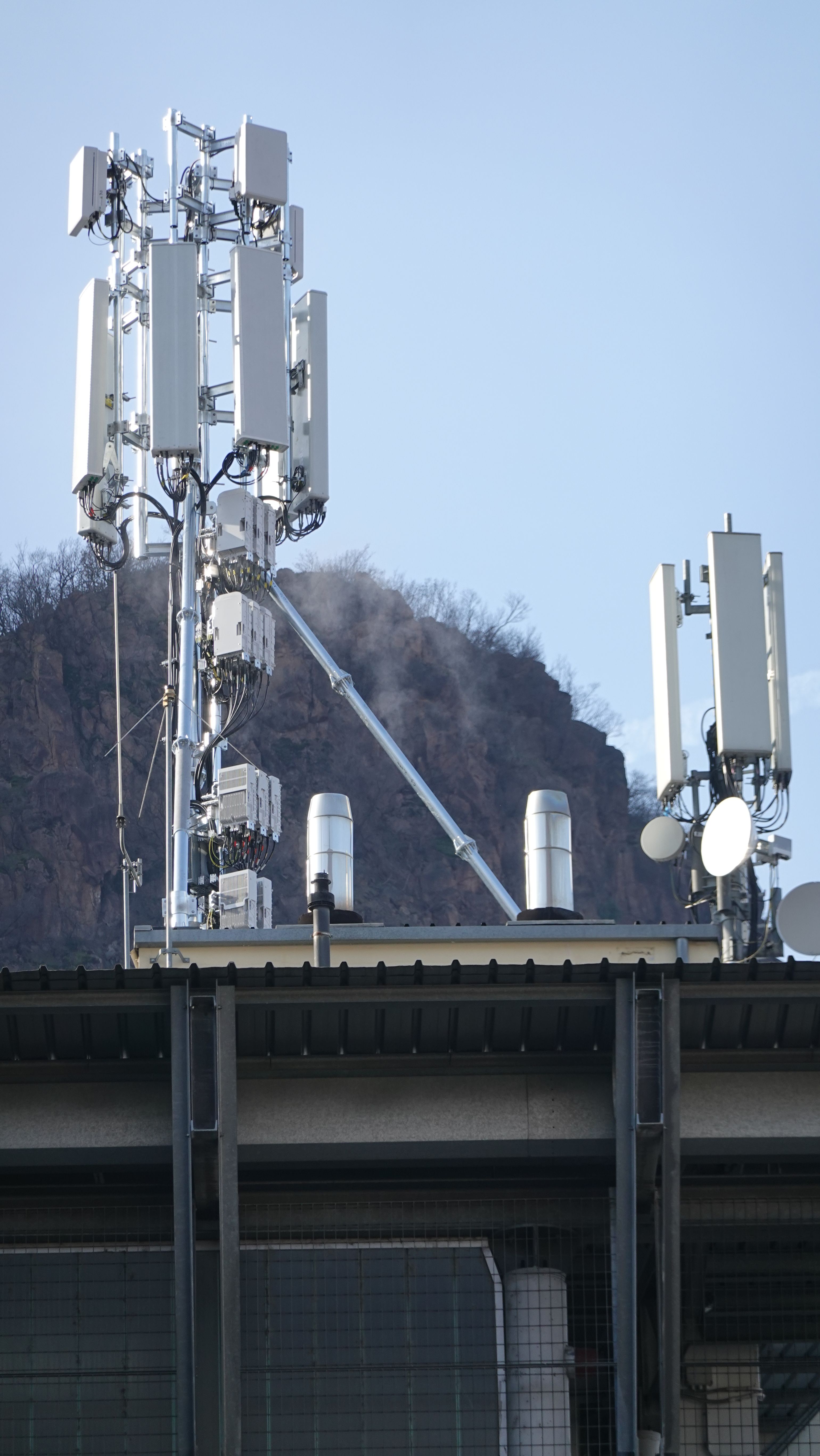 Die Antennen von Tim, Vodafone und Windtre im Februar 2023