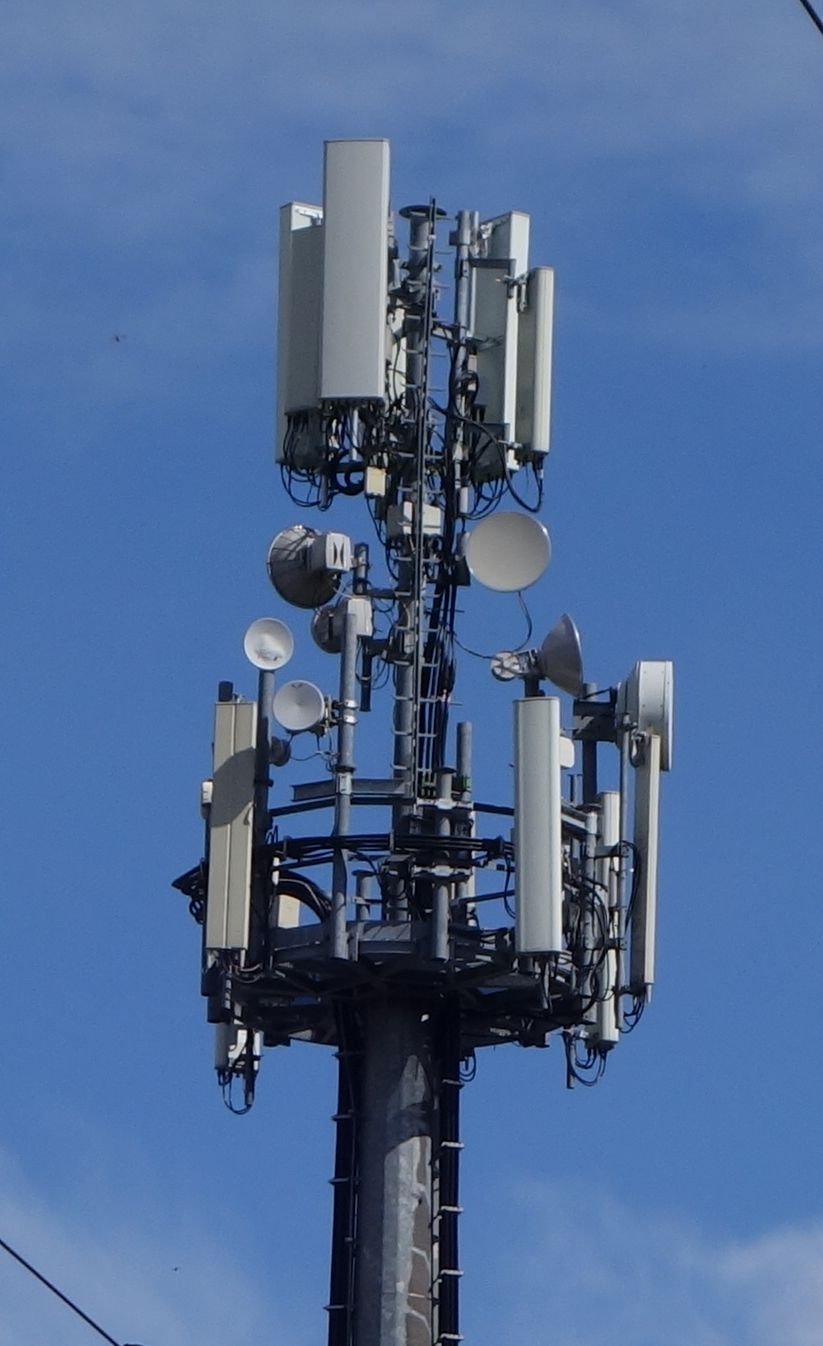 Die Antennen von Tim, Vodafone und Wind im April 2019.