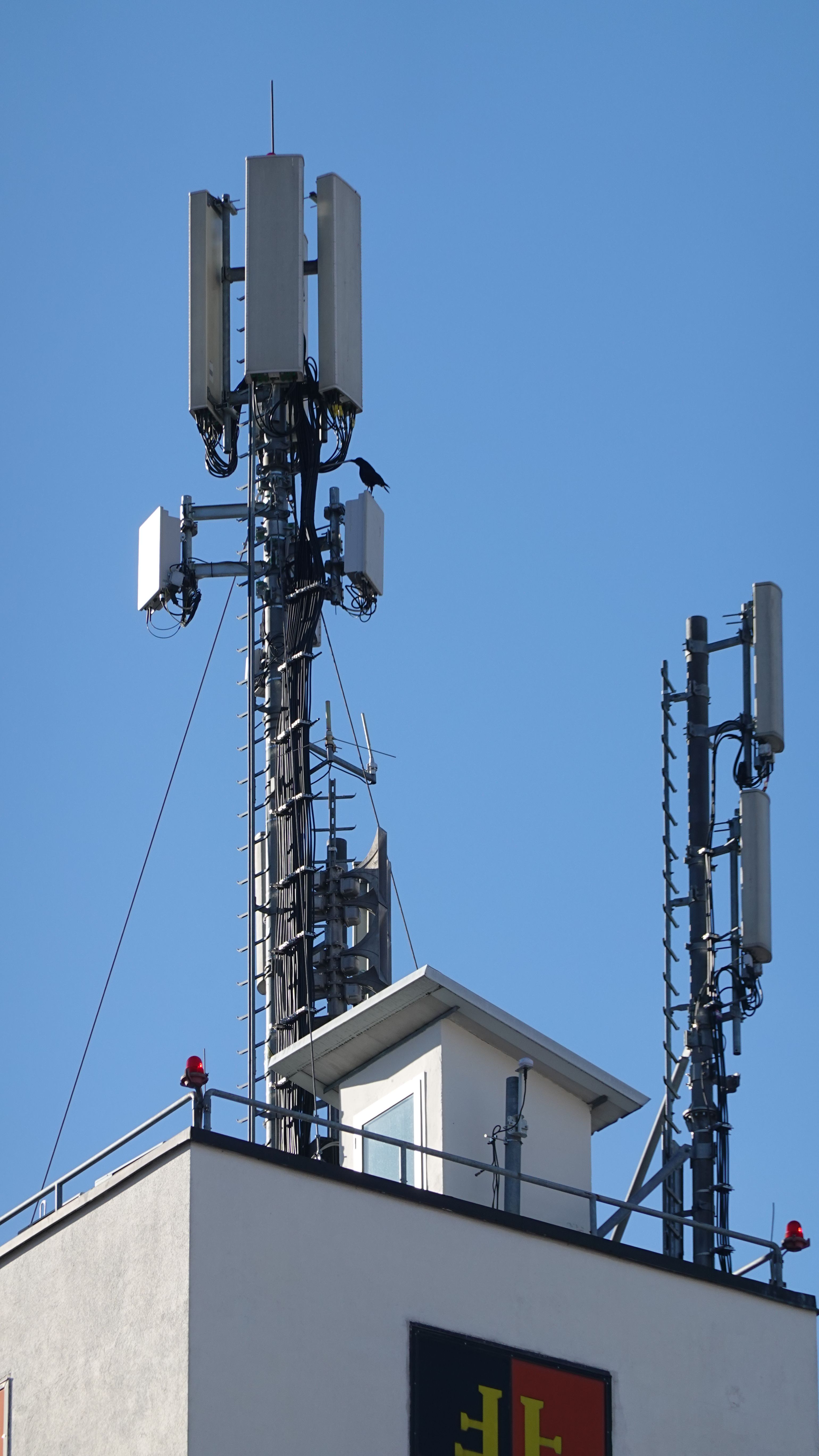 Die Antennen im Jänner 2026 von Norden aus gesehen.