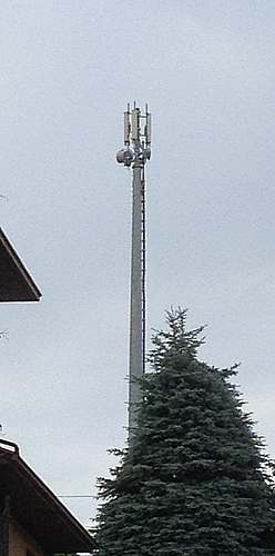 Die Anlage von Wind beim Friedhof