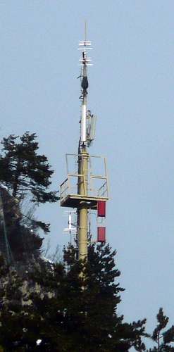 Die Anlage von RAI mit den Antennen von Wind