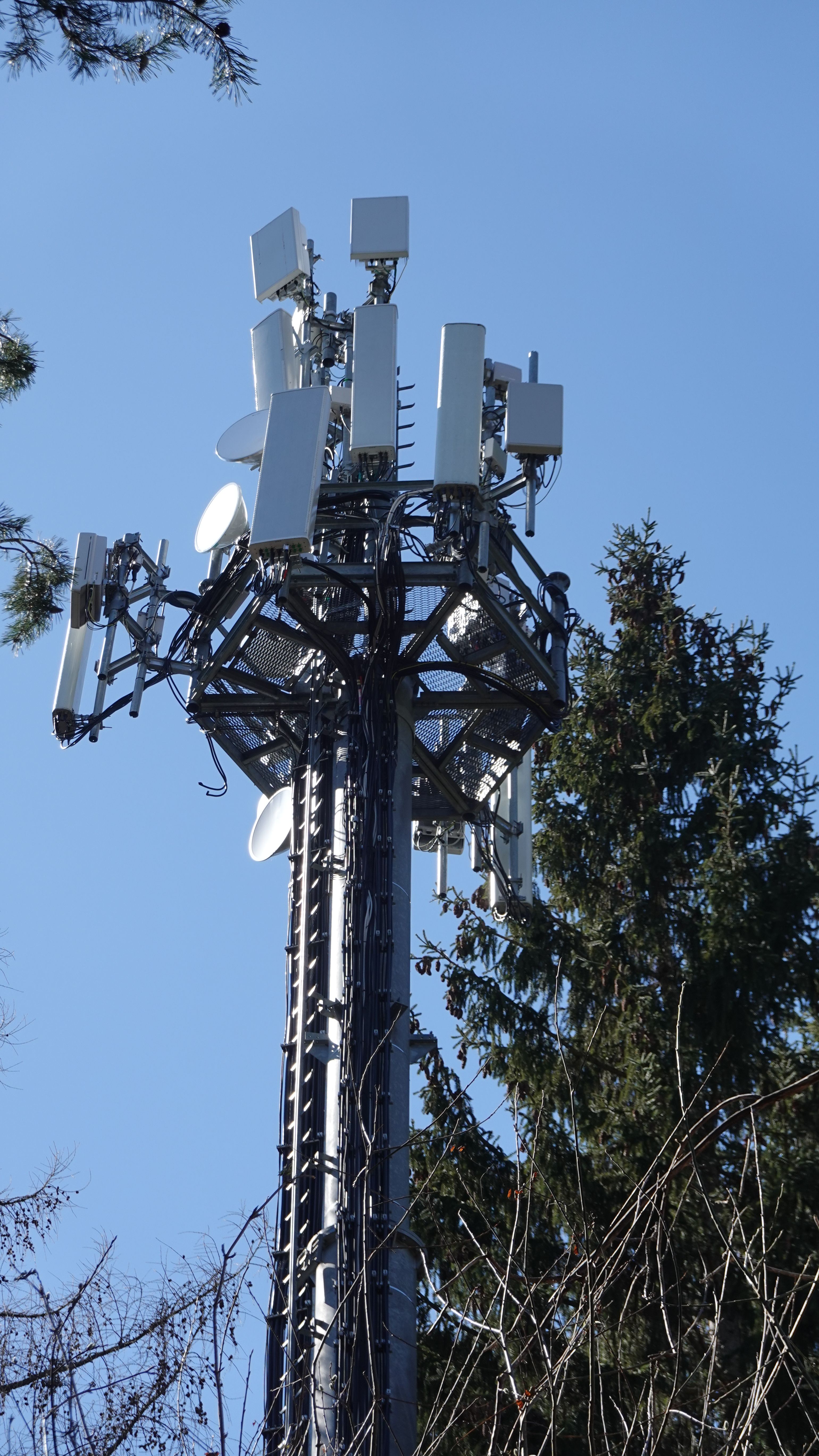 Die Antennen im März 2025 von Norden gesehen