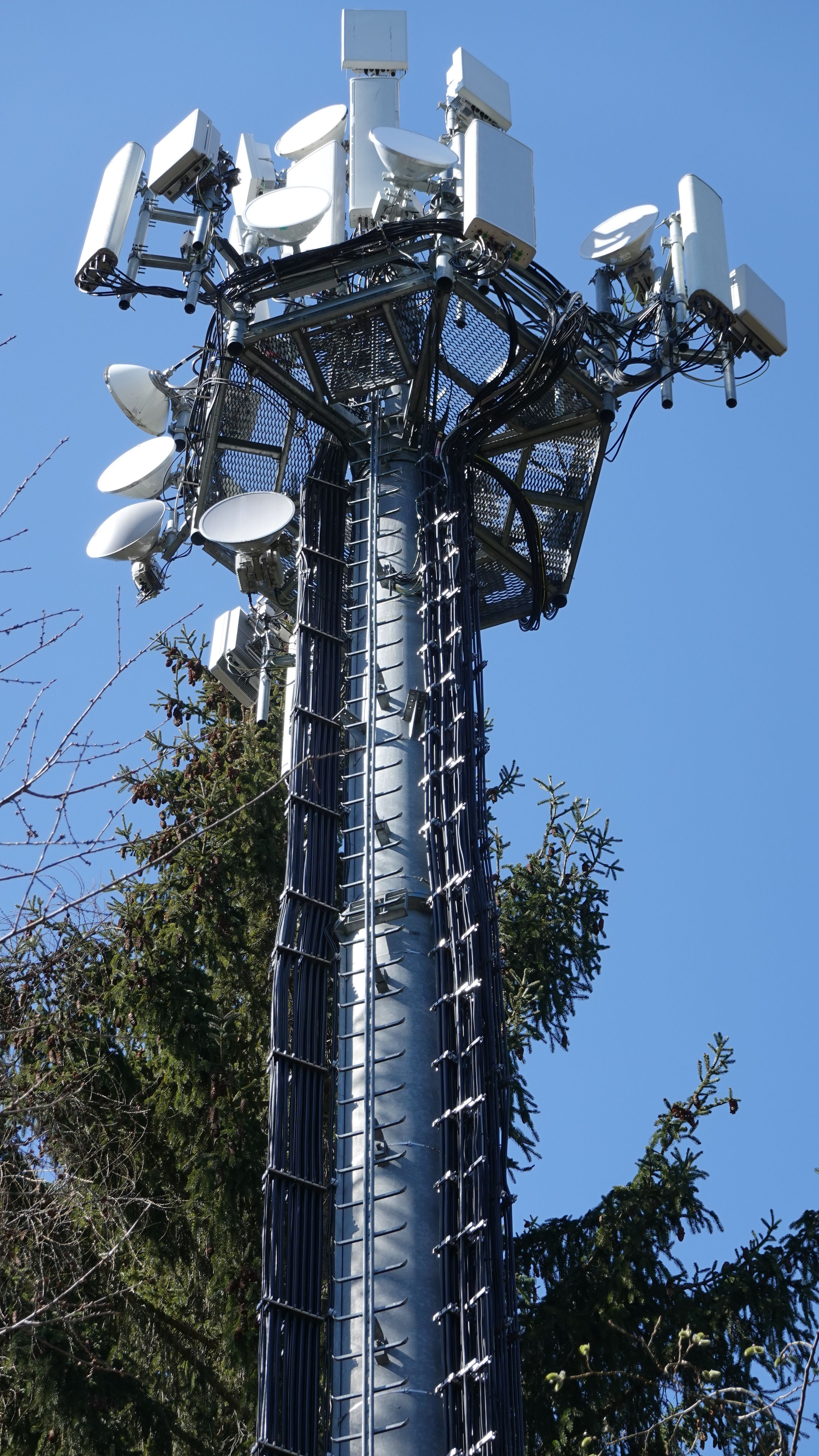 Die Antennen im März 2025 von Osten gesehen