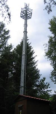 Die neue Anlage mit den Antennen von Tim