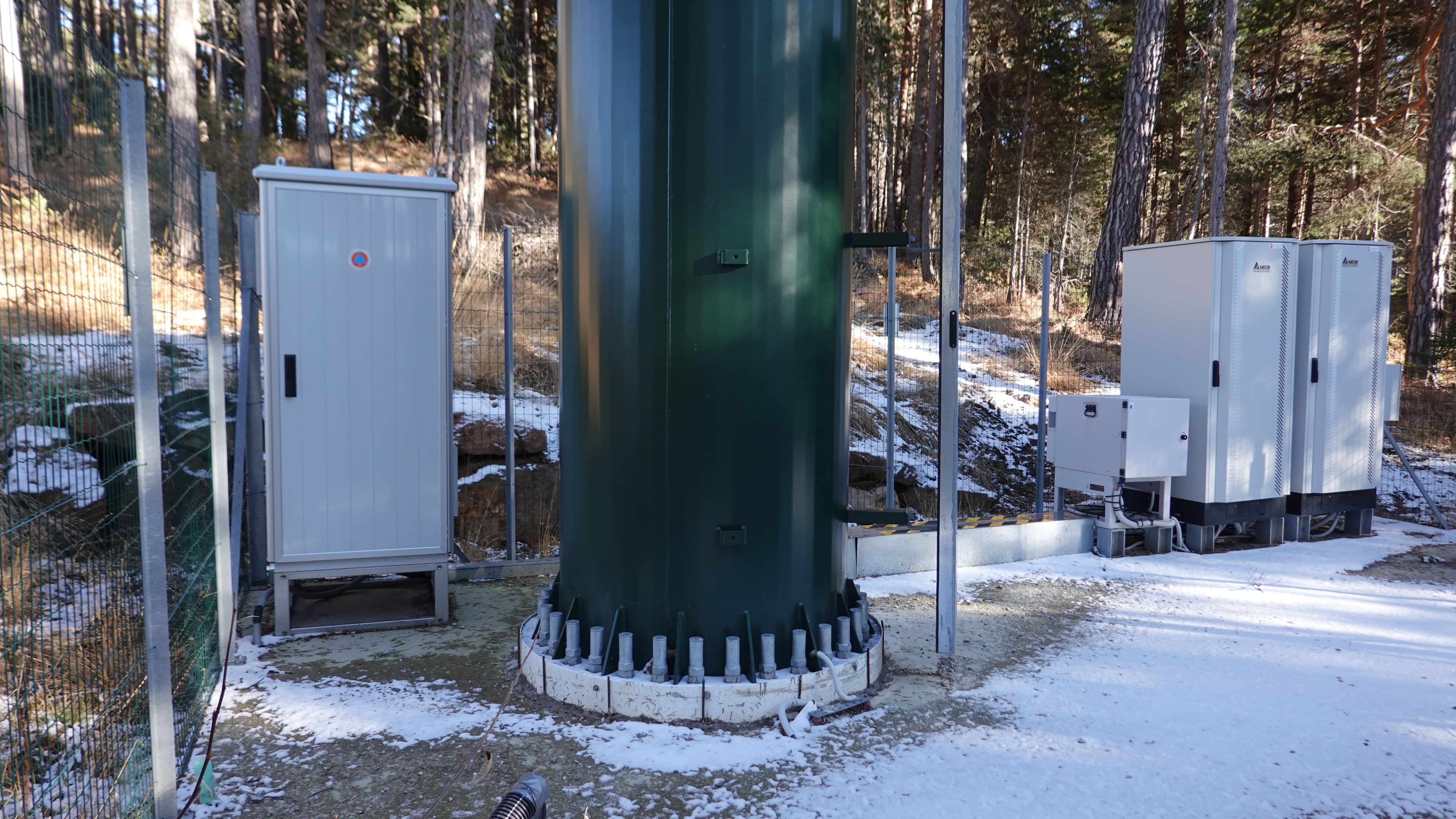 Die Geräteschränke im Dezember 2025. Links der Zivilschutz