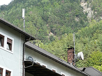 Die Antennen von Tim auf dem Rathaus