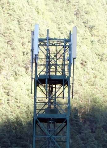 Die umgebauten Antennen von Vodafone im September 2014 mit UMTS.