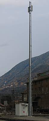 Die Anlage auf dem Bozner Bahnhof.