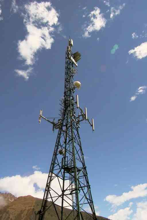 Die alte Anlage im Juli 2000 mit den Antennen von Vodafone