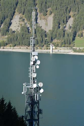 Die Anlage mit dem Reschenstausee