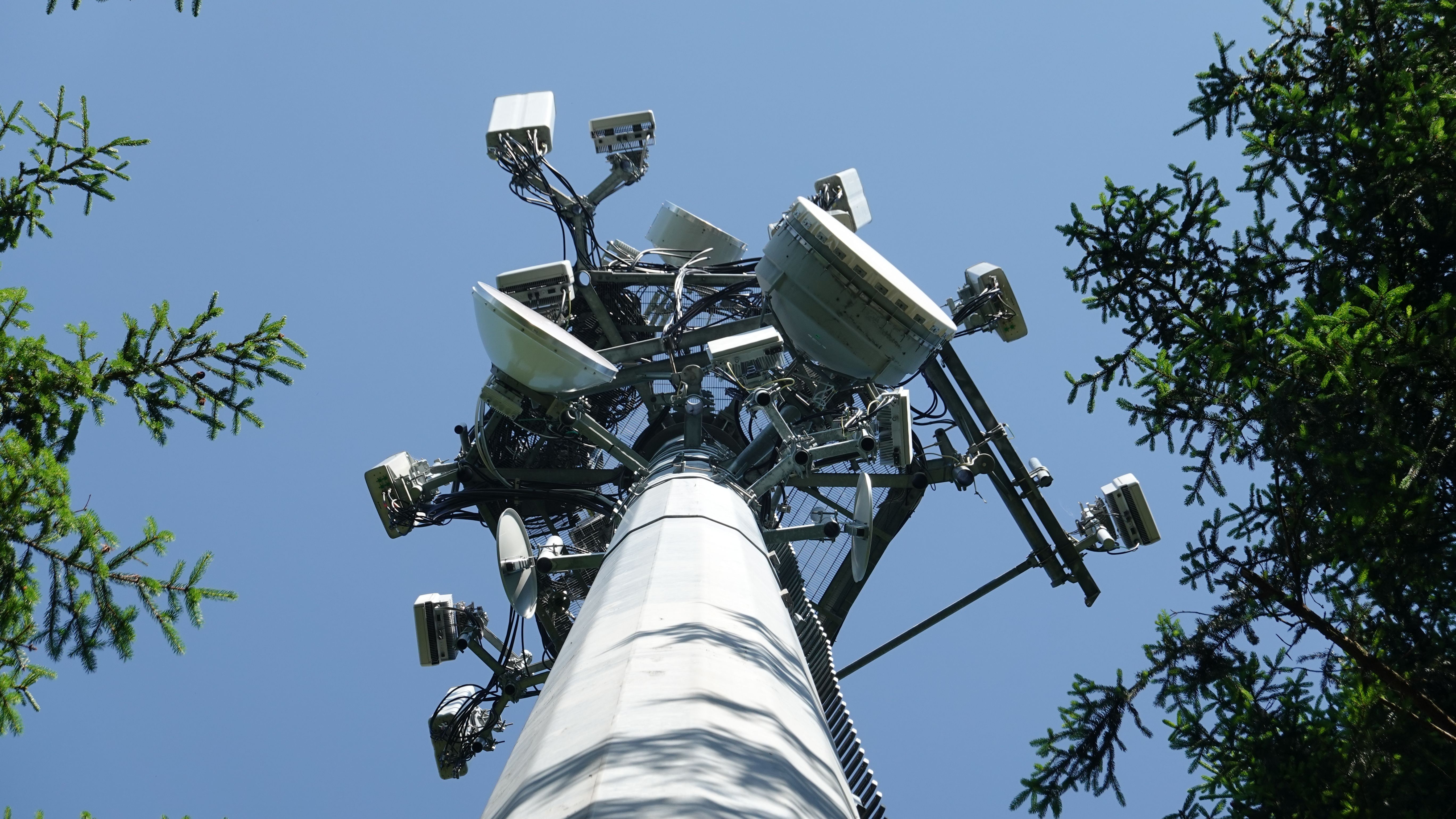 Die Antennen im Juni 2025 von unten