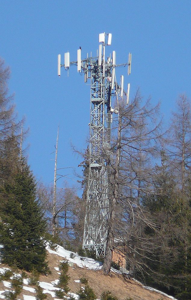 Die Anlage auch mit den Antennen von Tim im Jänner 2012