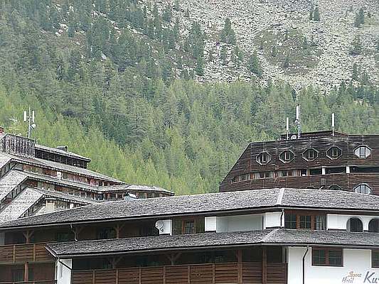 Die Hotelanlagen in Kurzras