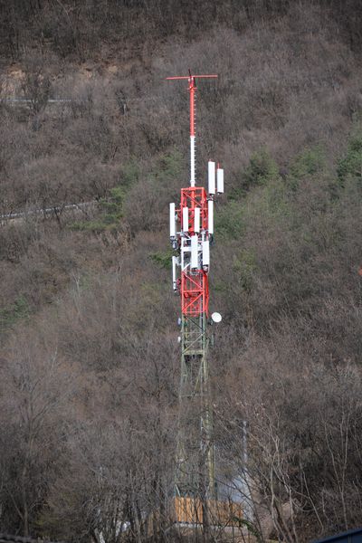 Die Anlage mit den Antennen von Tim und Vodafone im März 2017