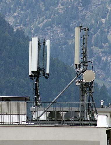 Die neuen Antennen von Tim geeignet auch für LTE im September 2016. Bild Alex Ties.