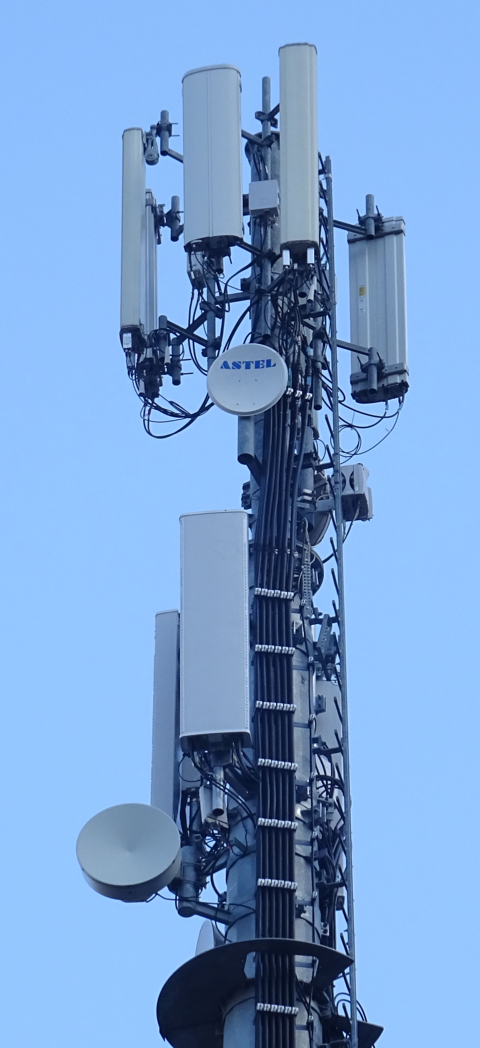 Die Anlage mit den neuen Vodafone-Antennen im Februar 2021. Foto Daniel Zanolli