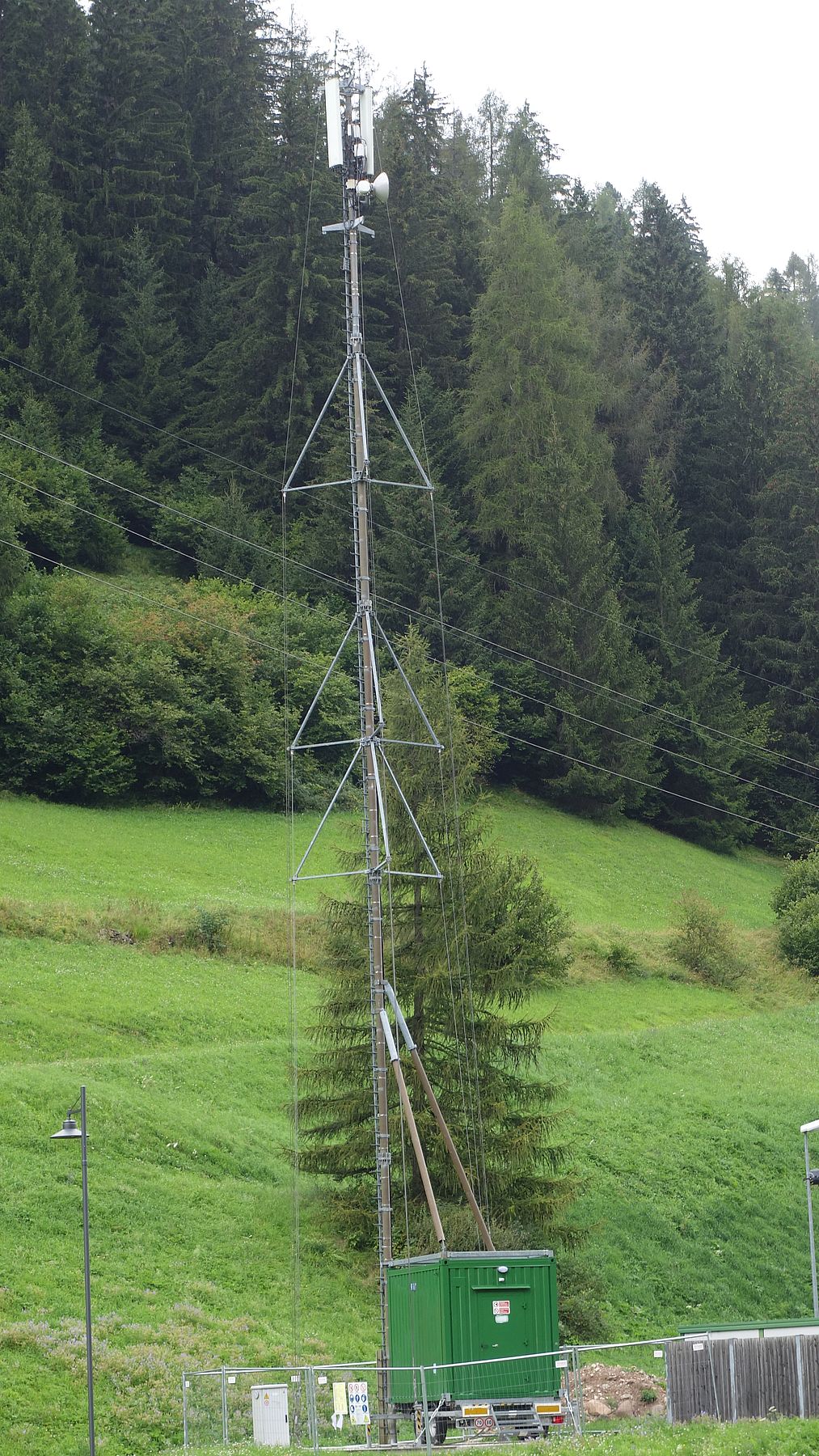 Die provisorische Anlage im August 2016