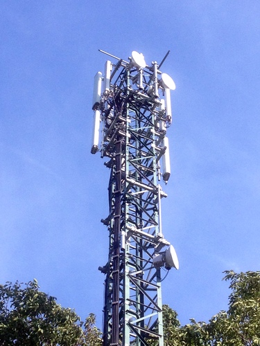 Die Anlage mit den Antennen von Tim