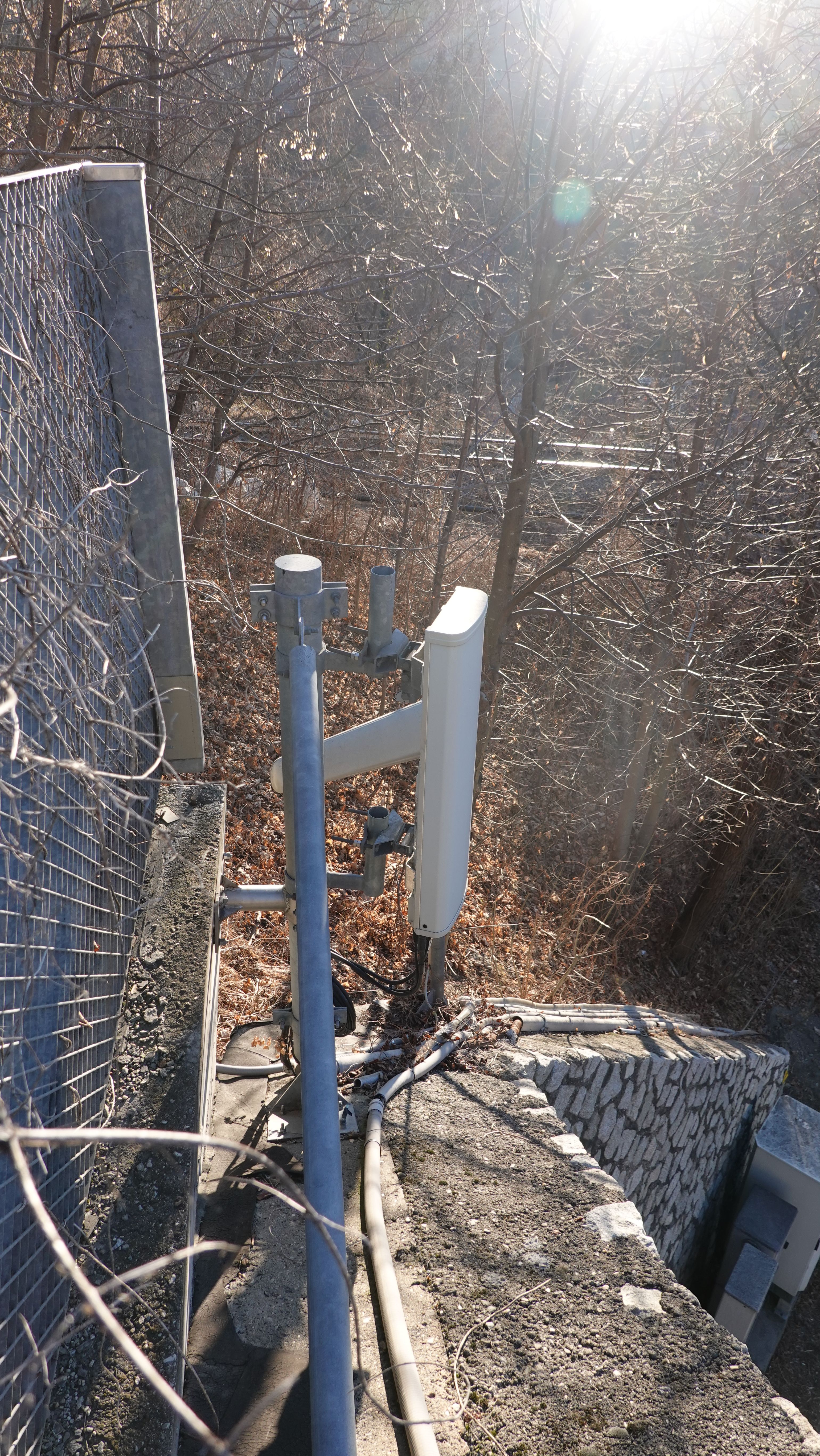 Das Feld auf dem Tunnelportal 2 im Jänner 2026