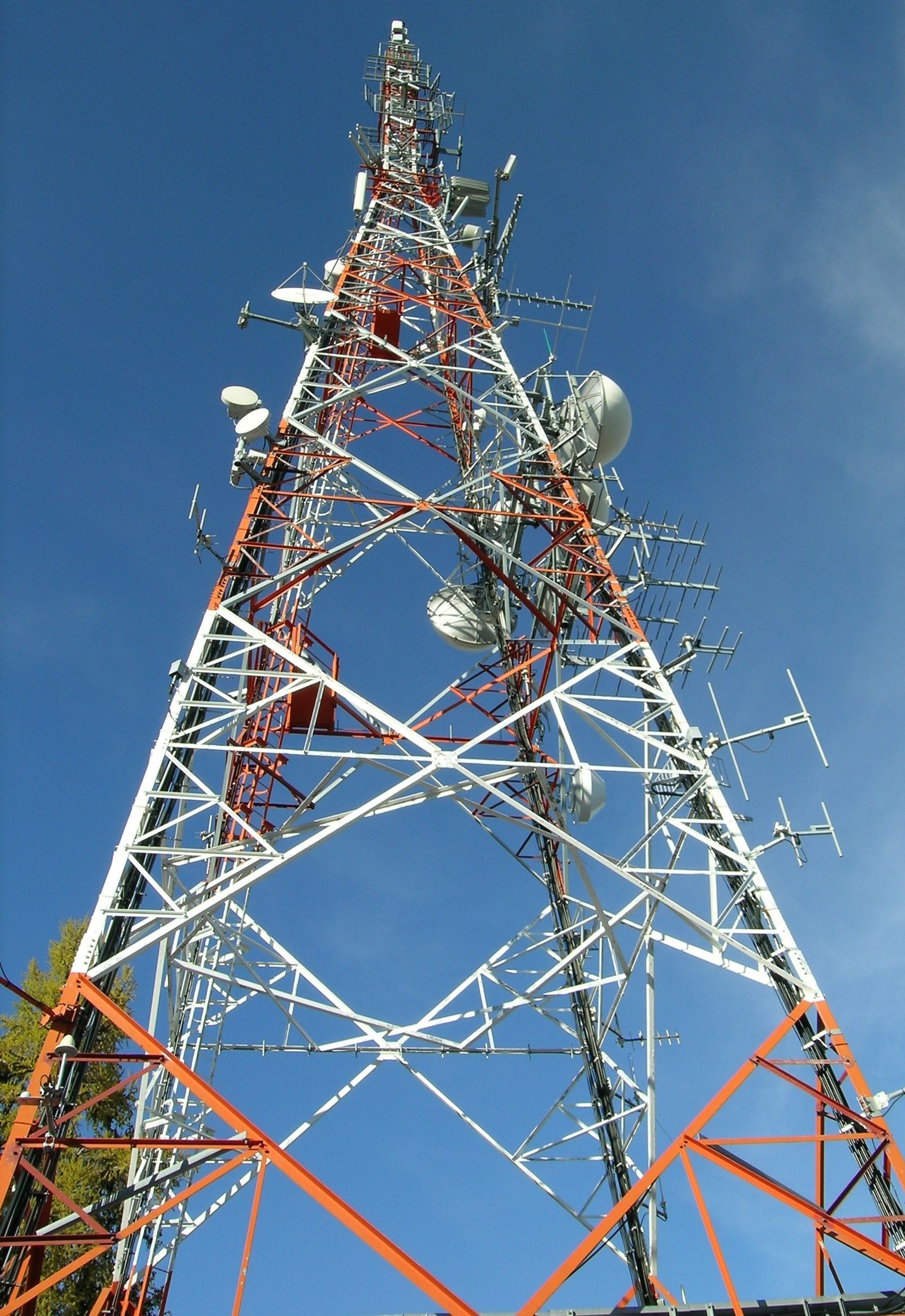 Die Anlage im November 2003 mit den Antennen von Tim und Wind