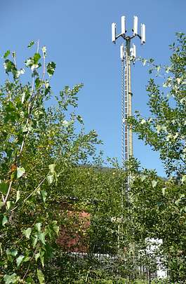 Die Anlage von Tim jetzt mit den Antennen von Vodafone