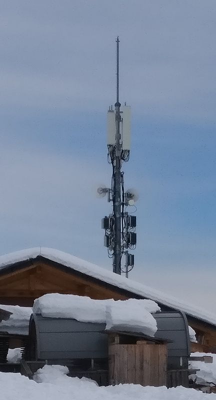 Die Antennen von Tim und Vodafone im Februar 2018. Foto Daniel