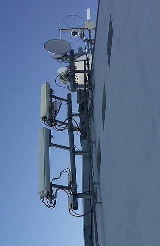 Die Antennen von Vodafone. Foto von Alex Ties