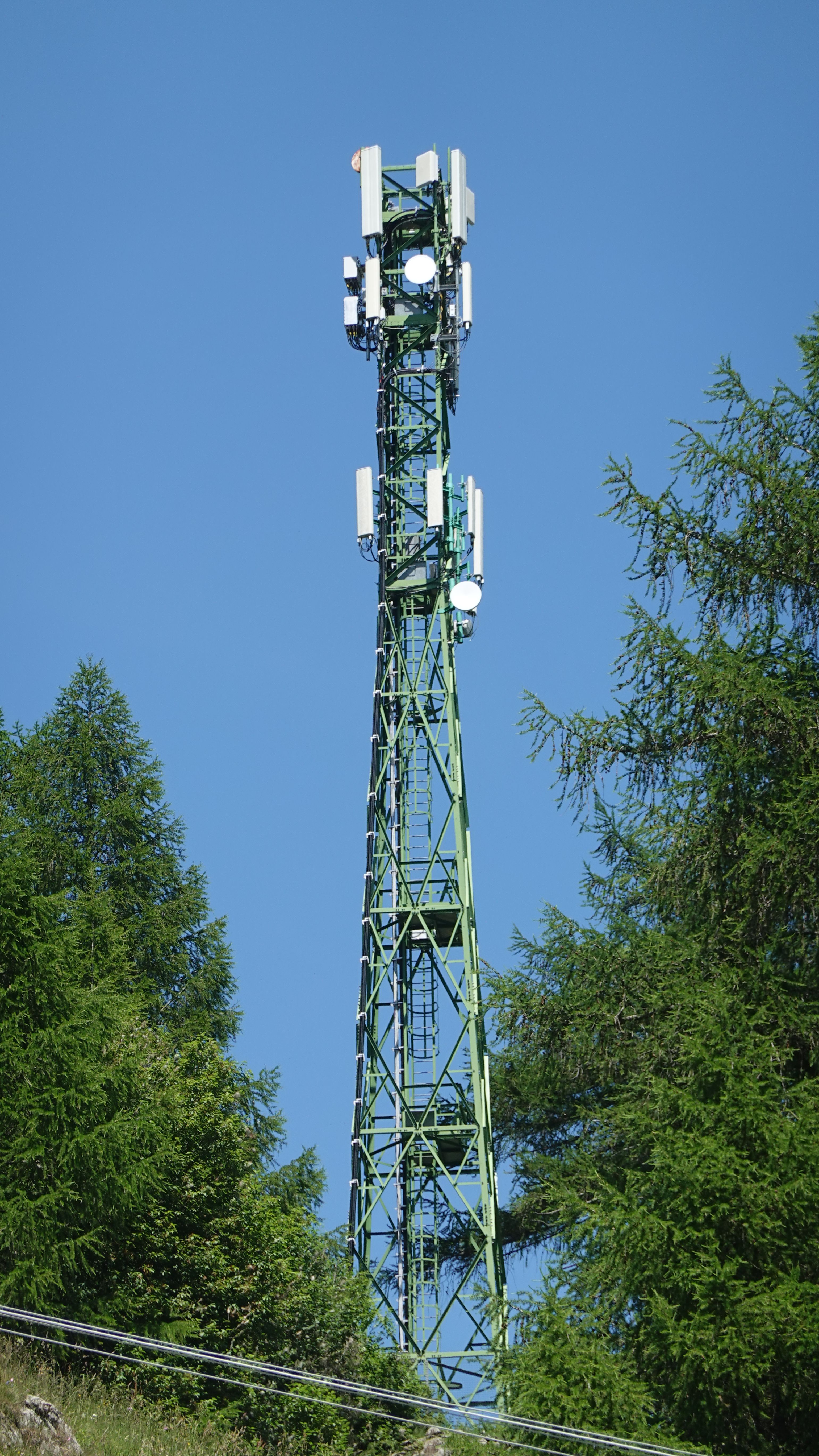 Die Antennen im Juni 2025 von Süden