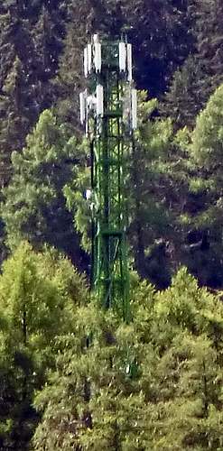 Die Anlage mit den Antennen von Wind im August 2014.