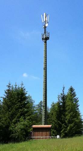 Die Anlage von Vodafone auf dem Monte Nock
