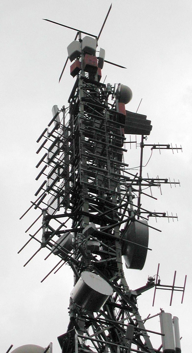 Die Anlage im Oktober 2002 mit Wind