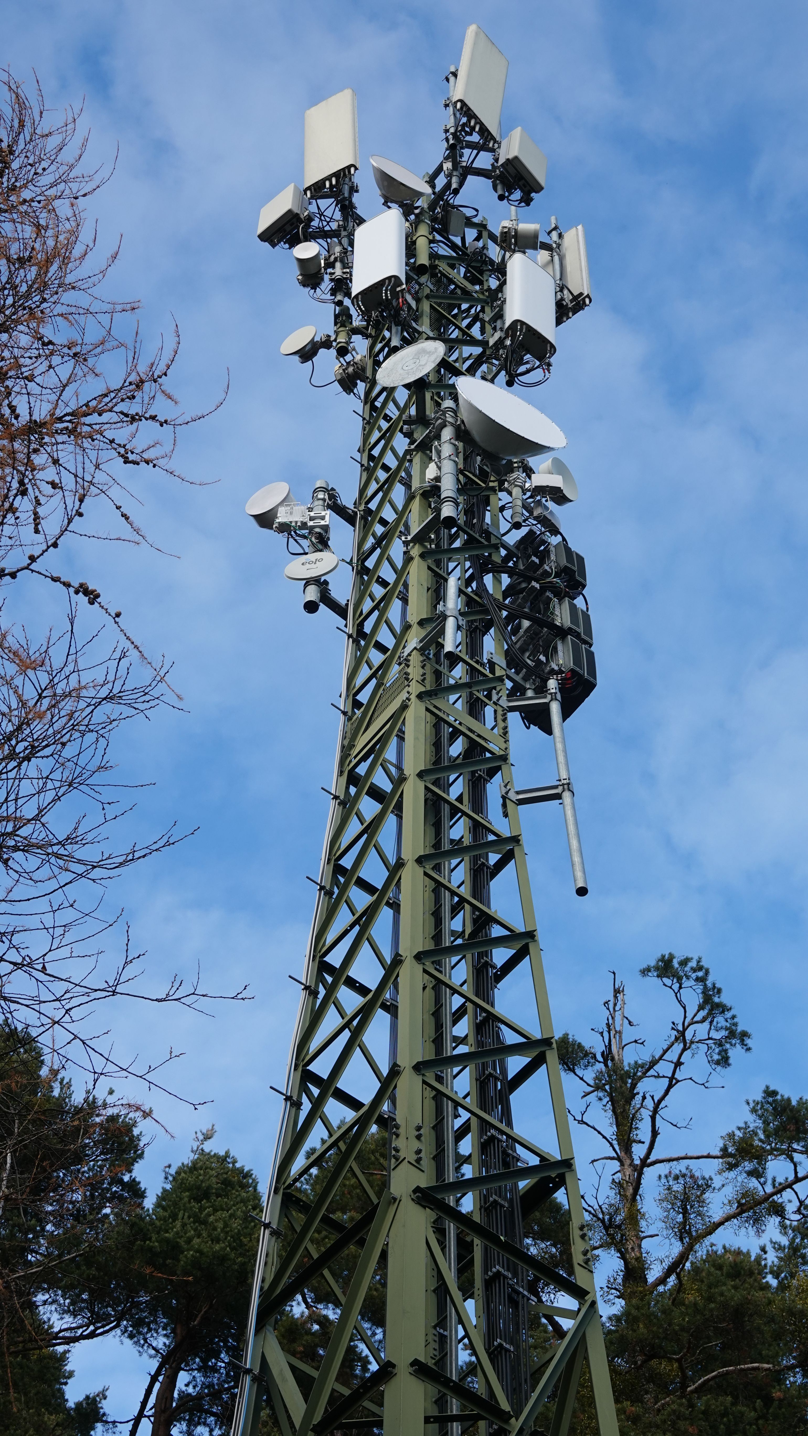 Die Antennen von Süden aus gesehen im Dezember 2025