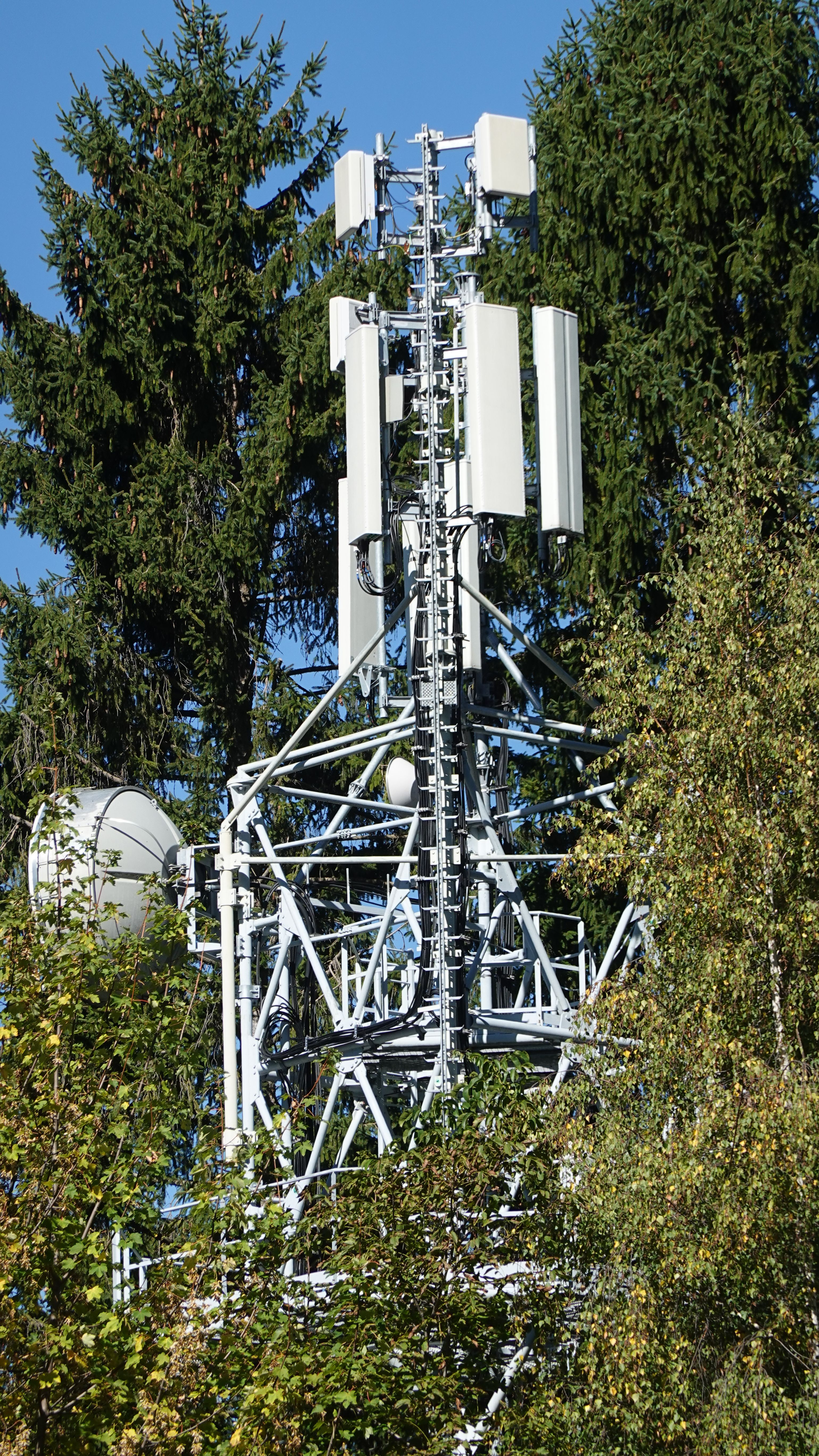 Die Antennen in Richtung Bad Ratzes im Oktober 2025