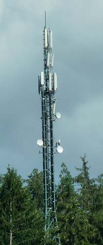 Die Anlage mit den Antennen aller Betreiber. Wind folgte im August 2013