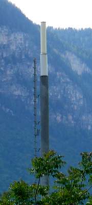 Die Anlage von Vodafone in der Nähe des Bozner Flughafens