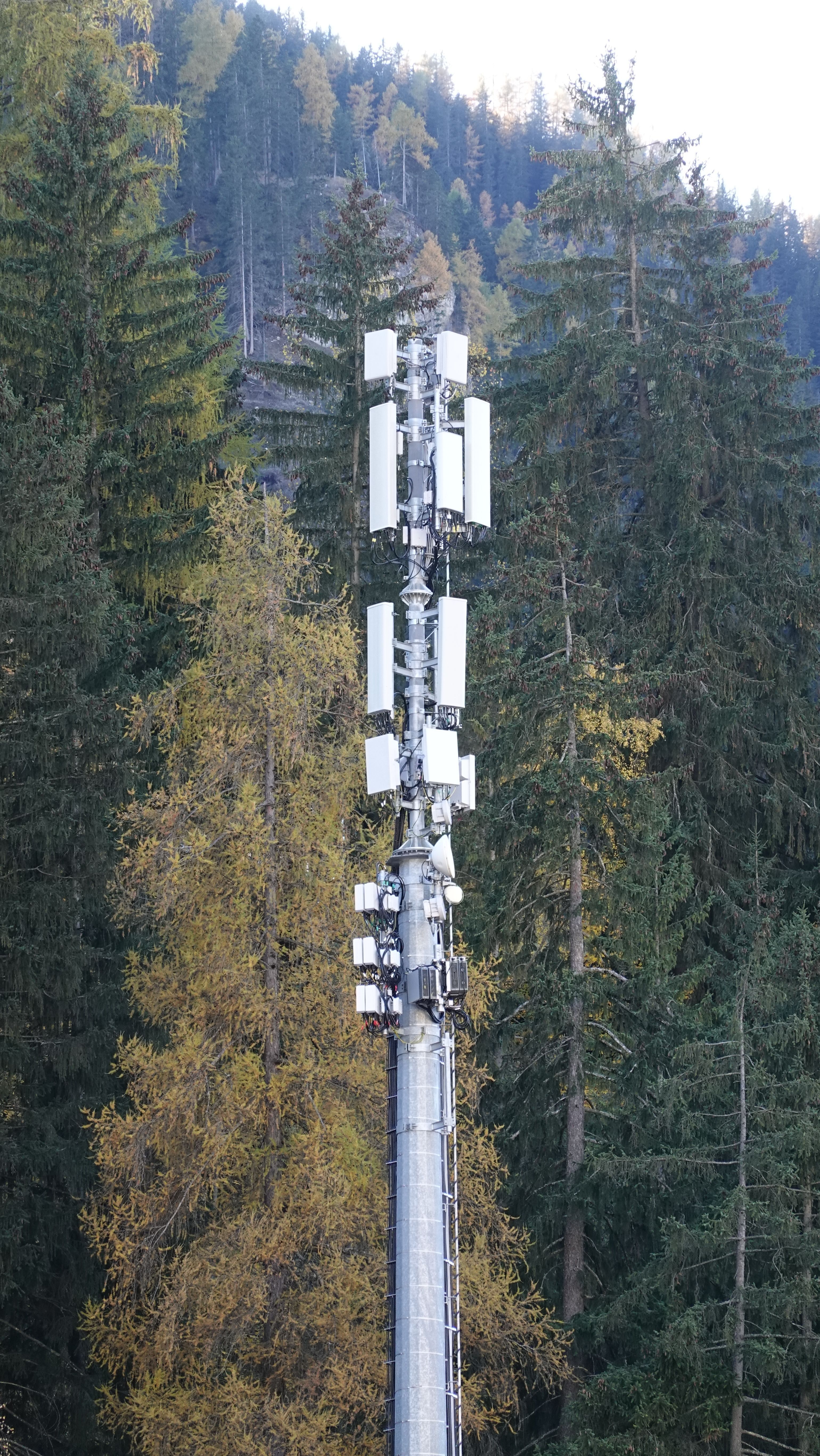 Die Anlage mit den Antennen von Wind3 im Oktober 2021.