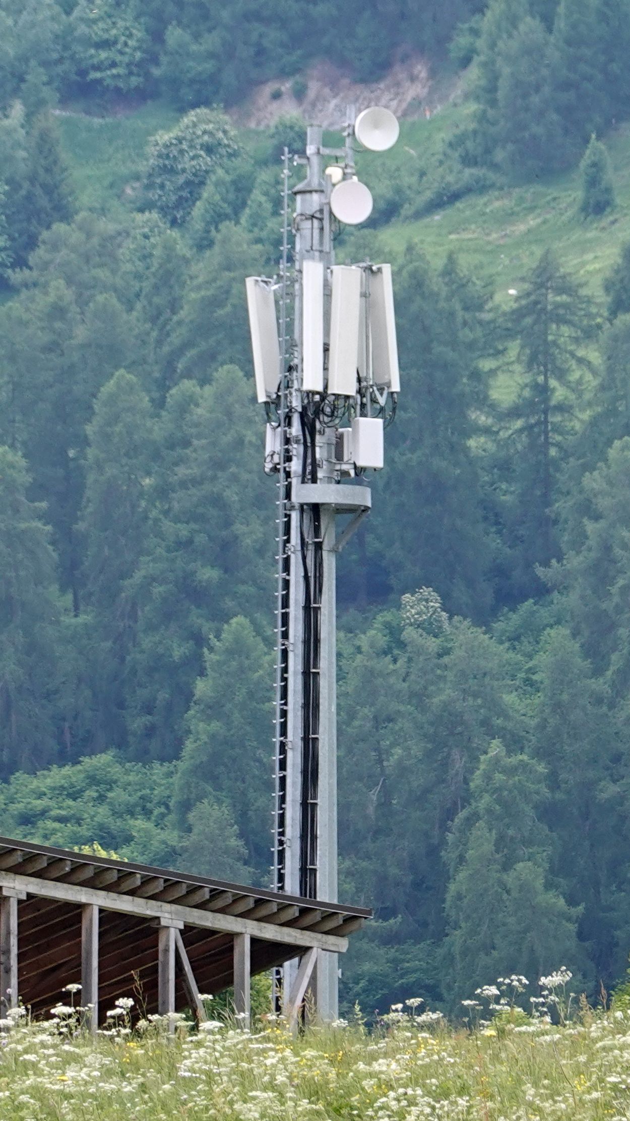 Die Antennen von Tim und Vodafone im Juni 2025. Wind ist unverändert.