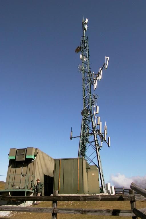 Die Anlage im Oktober 2001 mit Tim und Vodafone