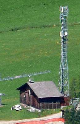  Die Anlage von Wind mit den übersiedelten Antennen von Vodafone (2009)