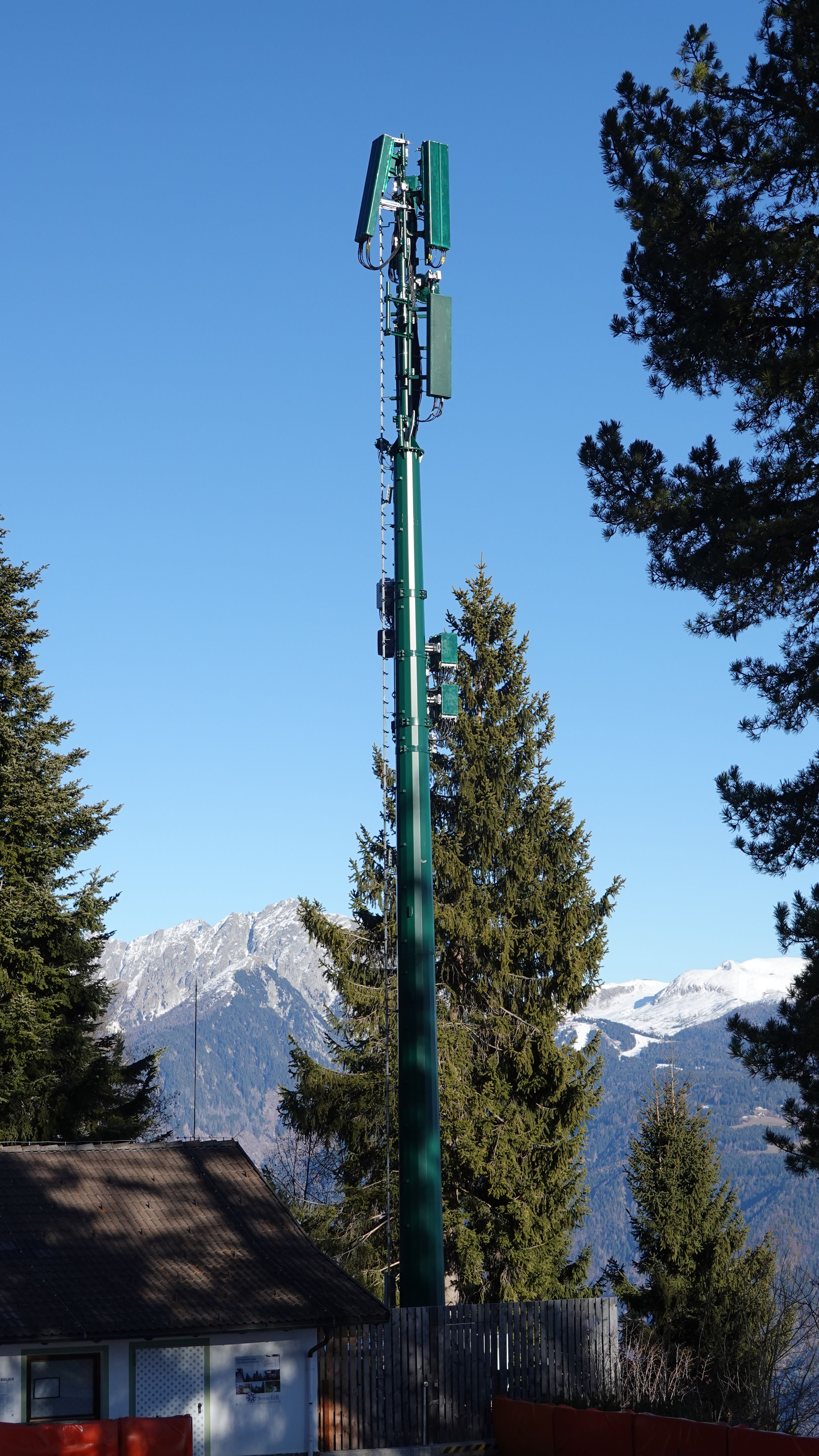 Die Anlage von Südwesten gesehen im Jänner 2026