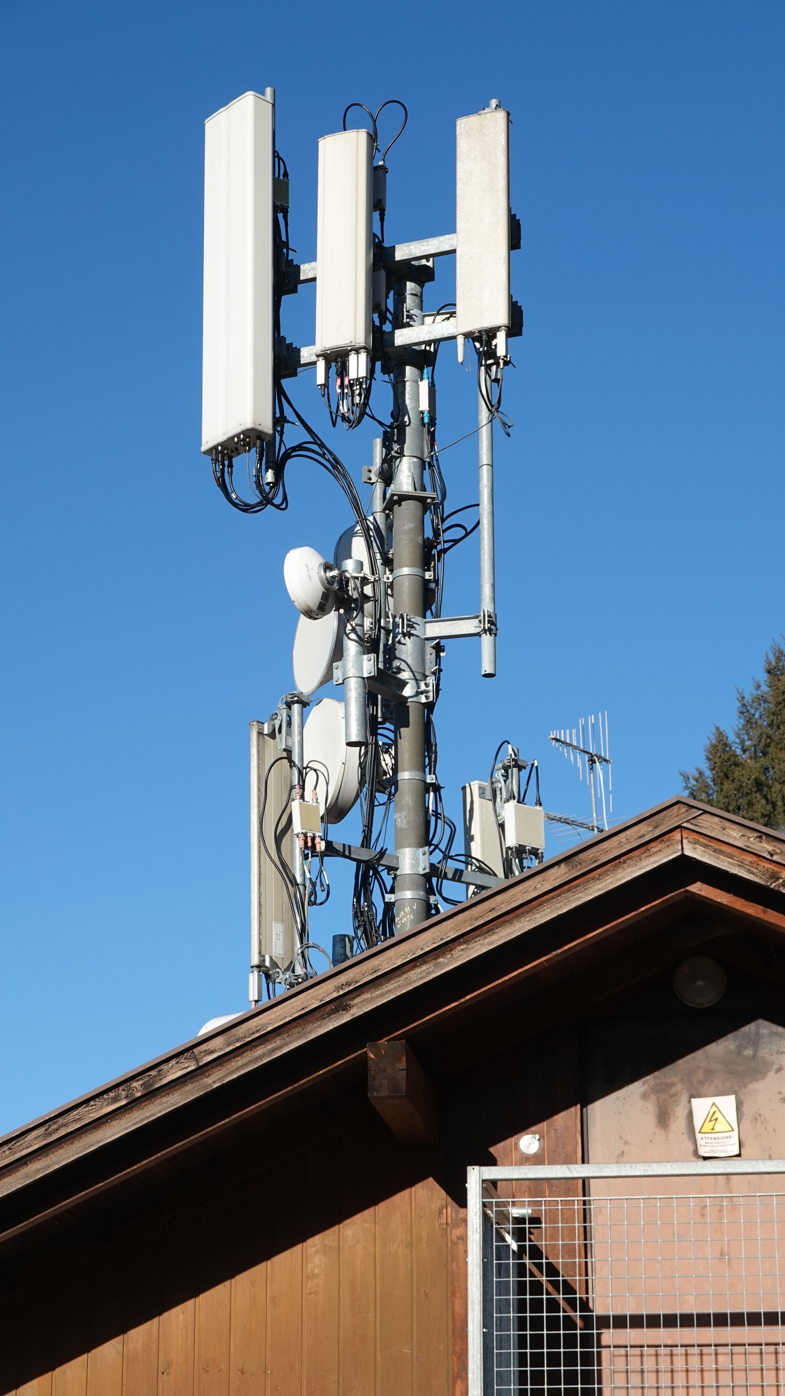 Die Antennen von Tim und Fastweb-Vodafone im Jänner 2026