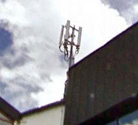 Die Antennen von Tim und Vodafone (Foto Google Streetview)