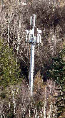 Die Anlage mit den Antennen von Wind seit Herbst 2011